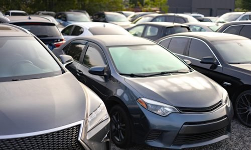 Cars Lined Up for Sale